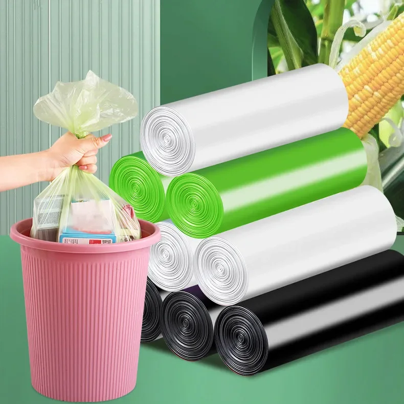 Biodegradable Bin Liner - 100pcs Biodegradable Garbage Bags Classified Disposable
