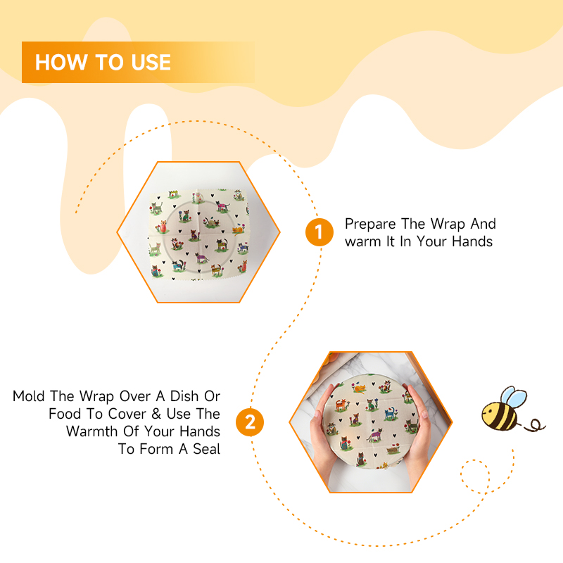 6 Packs (2S. 2M, 2L) Reusable  - Beeswax Wrap Reusable ulasan dan harga