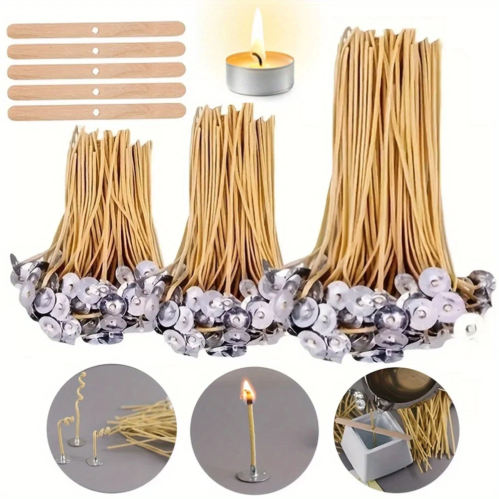 Candle Wicks 50 PCS 8 Inch Hem - Beeswax Wrap Reusable ulasan dan harga