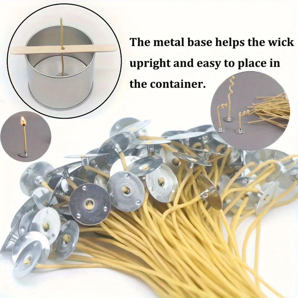 Candle Wicks 50 PCS 8 Inch Hem - Beeswax Wrap Reusable ulasan dan harga