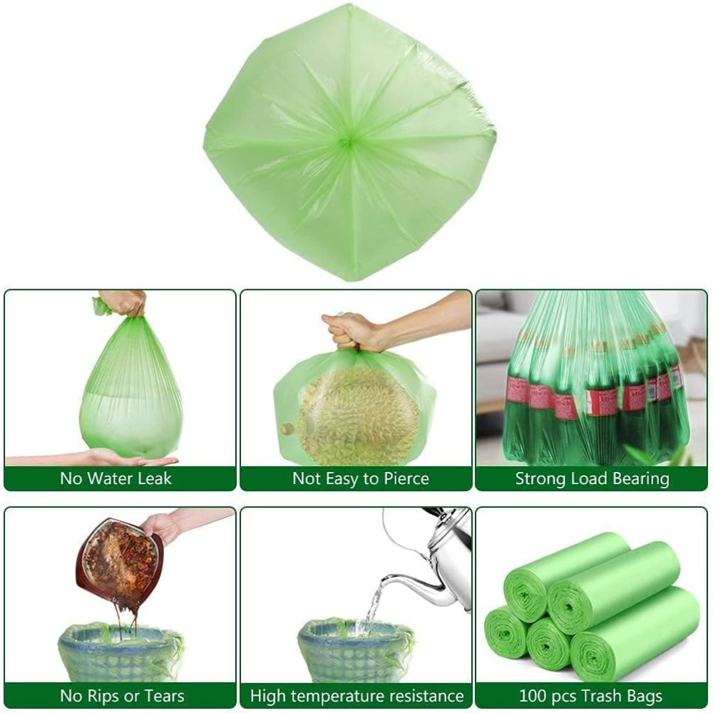 Small Trash Bags 1.2 Gallon (5 - Biodegradable Bin Liner ulasan dan harga