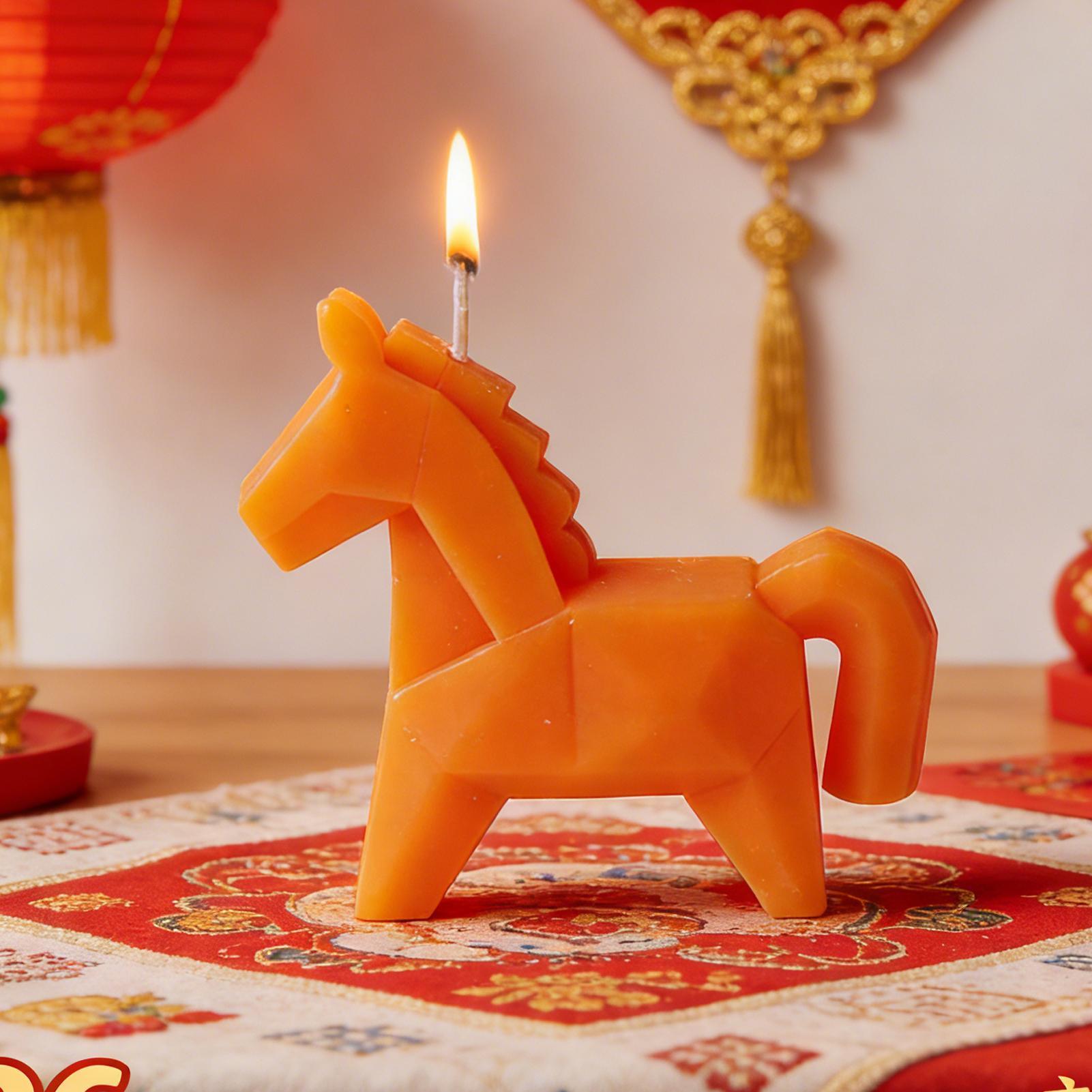 Horse Figure Scented Candle Tr - Beeswax Wrap Reusable ulasan dan harga