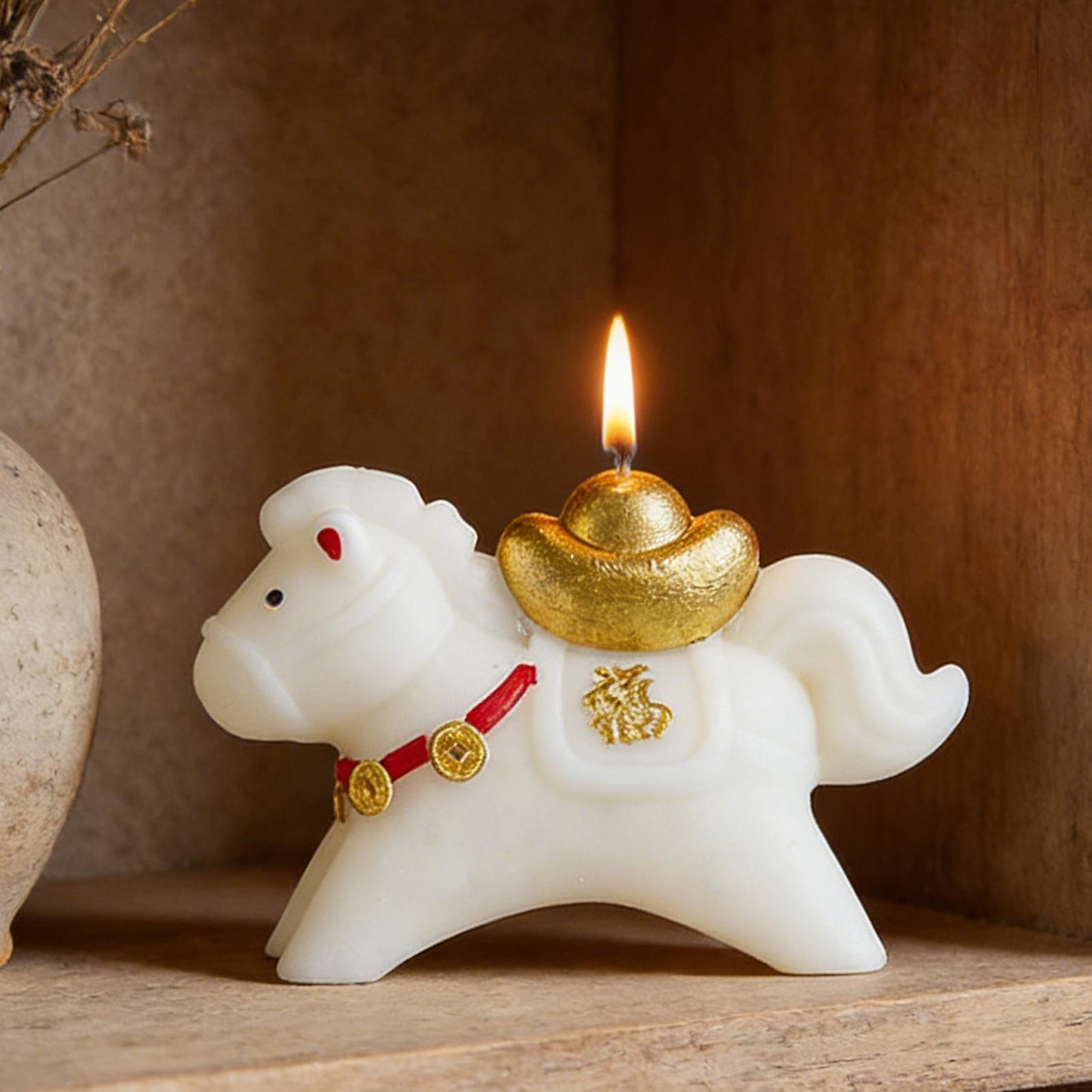 Horse Figure Scented Candle Tr - Beeswax Wrap Reusable ulasan dan harga