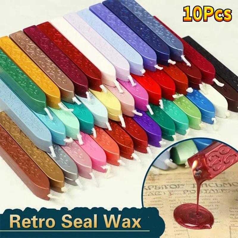 10Pcs Sealing Wax Sticks Color - Beeswax Wrap Reusable ulasan dan harga