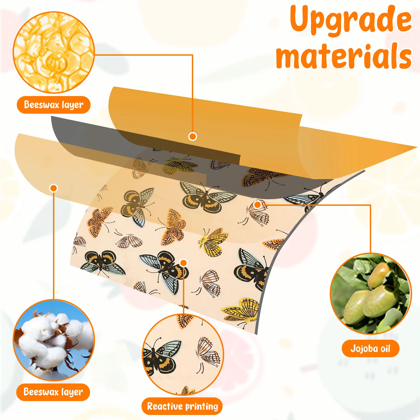 11 Pcs Beeswax Food Wrap Set R - Beeswax Wrap Reusable ulasan dan harga