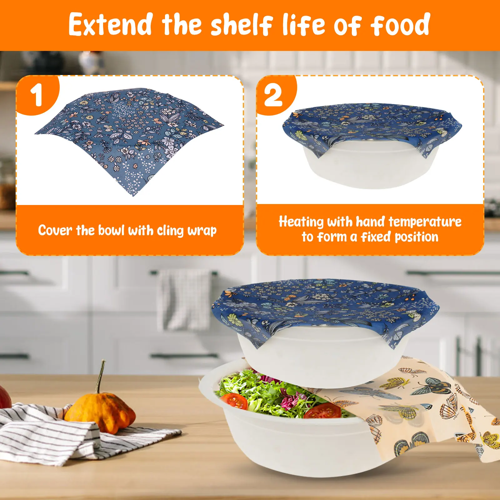 11 Pcs Beeswax Food Wrap Set R - Beeswax Wrap Reusable ulasan dan harga